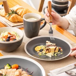 Tafelservice, Vancasso SEESAMI 16-teiliges Kombiservice Aus Steinzeug, Geschirrset Im Modernen Aussehen Für 4 Personen -Küchendiscounter 010e19a8da5fb1b2d989479bae757864