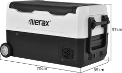 Merax Elektrisch Kühlbox Mit Kompressor 31.5L Schwarz, Mini Kühlschrank Tragbar Kühlleistung Bis -20° C, Gefrierbox 12/24 V Und 230 V Für Büro, Auto, Camping, Garten -Küchendiscounter 0530ea14861cbaa3034d9baf1166414c