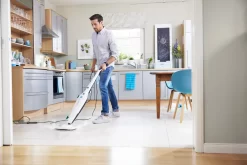 Leifheit Dampfreiniger CleanTenso Inkl. 2er Set Ersatz-Wischbezüge -Küchendiscounter 0766078457c7a9f2d6875347d9c71994