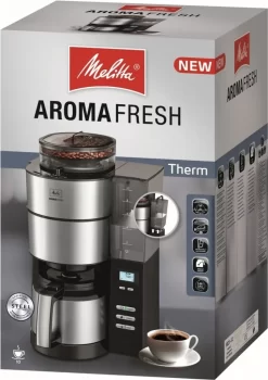 Melitta Aroma Fresh Therm - Kaffeemaschine - Edelstahl/schwarz -Küchendiscounter 090fbf1039d044ff687c2c31bad5d903