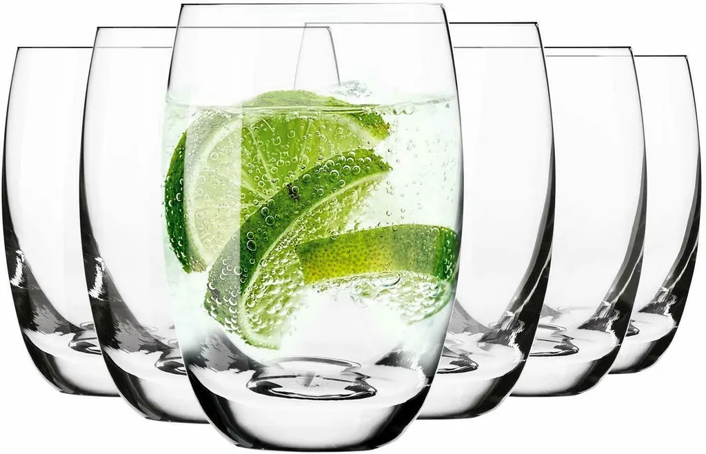 Krosno Elite Highball Glas Longdrink 360ml 6er 1 Krosno Elite Highball Glas Longdrink 360ml 6er