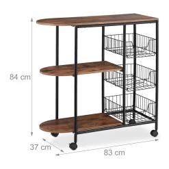 Relaxdays Servierwagen Industrial -Küchendiscounter 0caa746d610ba944444cbd67445d8cc8