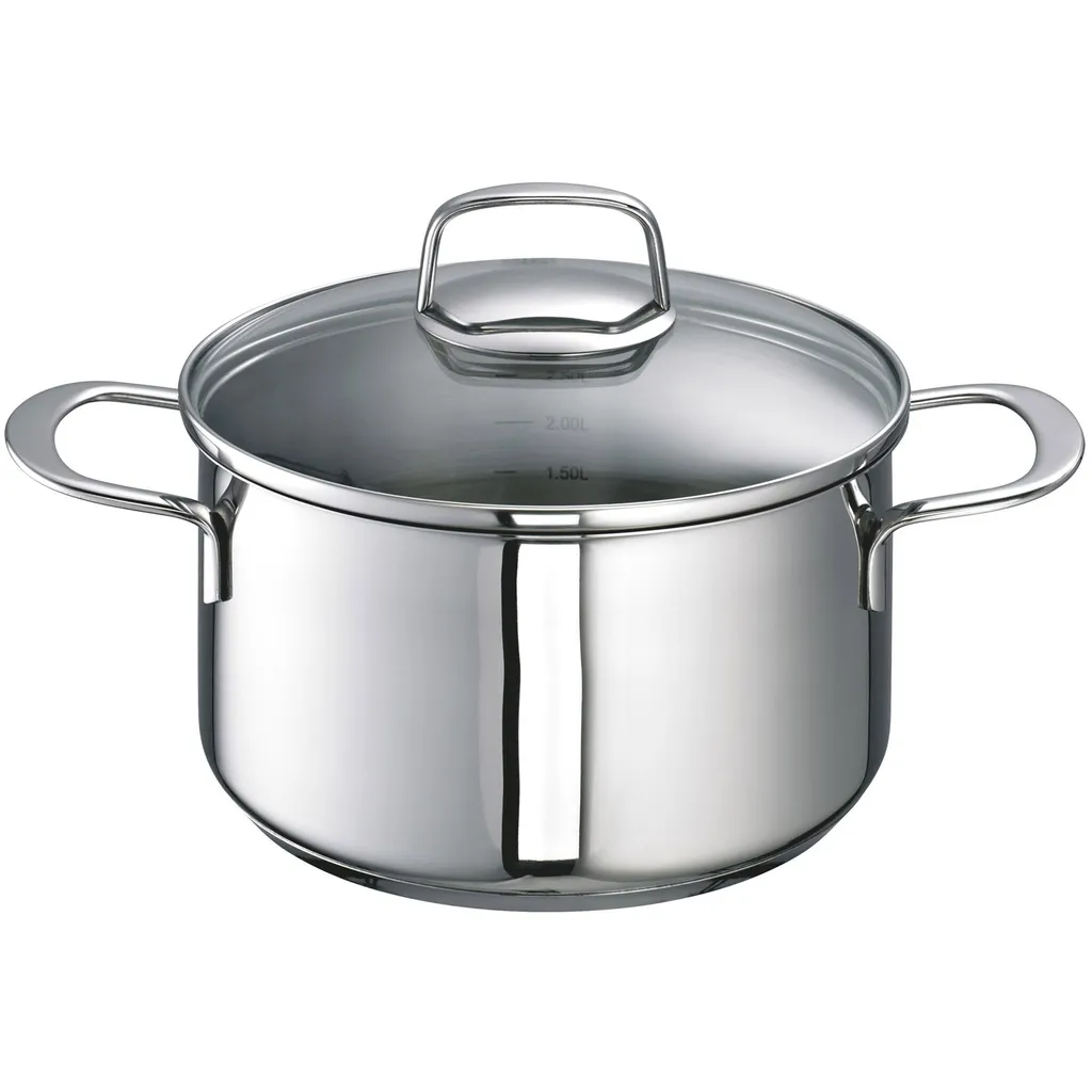 Schulte-Ufer Set 1071 Avanti Set, 9tlg. Edelstahl Topfset, Induktionstauglich, Inklusive 3 Glasdeckel & 2 Bratpfannen, Innenskalierung, Schüttrand 5 Schulte-Ufer Set 1071 Avanti Set, 9tlg. Edelstahl Topfset, Induktionstauglich, Inklusive 3 Glasdeckel & 2 Bratpfannen, Innenskalierung, Schüttrand – Bild 5