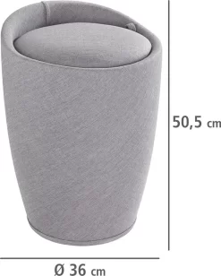 Wenko Hocker Candy Light Grey Leinenoptik, Mit Wäschesack 19 Wenko Hocker Candy Light Grey Leinenoptik, Mit Wäschesack -Küchendiscounter 0e7d3acccde0a67989c058ac6cde7739