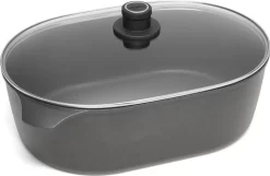 WOLL NOWO-Gussbräter Induktion Jumbo 40x27cm 13h 10,5l, Inkl. Sicherheitsglasd.