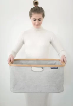 Brabantia Wäschekorbtasche 40 L Faltbar Grau -Küchendiscounter 1055f8926d7f51fe0c2e382486690e41