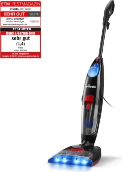 Vileda JetClean Bodenreiniger, 400 W, 5,3 Tonnen, Schwarz