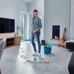 Leifheit Wischmopp Power Mop 3in1, Bodenwischer Mit Schraubgewinde, 1.2 Meter, 52119 -Küchendiscounter 14a562c4ec09f8711b049e46e473138a