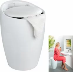 Wenko Hocker Candy White, Mit Wäschesack 28 Wenko Hocker Candy White, Mit Wäschesack -Küchendiscounter 14d35295be687f3ce9f75f797468d7a4