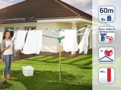 Leifheit Wäscheschirm Linomatic 600 Deluxe Cover -Küchendiscounter 18e0896fa0a96e28949c0d39dc411cfd