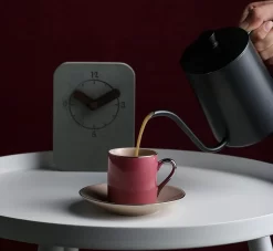 Artvigor, Porzellan Kaffeeservice, Bunt 12 Teilig Kaffee Set, Mit 6 Espressotassen 80 Ml, 6 Untertassen, Mehrfarbig -Küchendiscounter 1947a2b5643ee404f608f2775faecf99