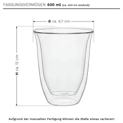 Thermoglas „DG-V“ 6er-Set 400 Ml -Küchendiscounter 198439677a85fb32b1639d1301a15071