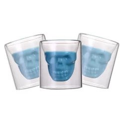 Skull-in-glass Winkee 4 Schnapsgläser Shot Glas Totenkopf Schädel 25ml Partyglas Weingläser -Küchendiscounter 23481a4b82fdf35a857f559e53d1cda3