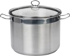 Krüger Maxi Topf Mit Glasdeckel Aus Edelstahl Fassung 20L 33cm -Küchendiscounter 23c08f3c3d4cdda34c400aef305b2b8e