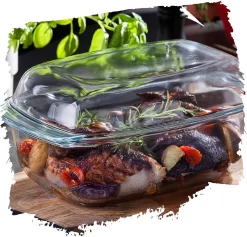 Backform Glasbräter Auflaufform Bräter Bratenform TERMISIL NOVA 7 Liter -Küchendiscounter 258859918b486c086098c1dabf7c39e6