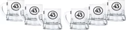 Licor 43 Minibeer Glas 6er Set Shotglas Pinnchen Likör Liquor 43er