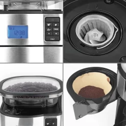 BEEM FRESH-AROMA-PERFECT II Filterkaffeemaschine Mit Mahlwerk - Thermo Kaffeemaschine Filterkaffeemaschine 10 Tassen Timer Thermoskanne Edelstahl -Küchendiscounter 280baef86d29d45d9e98588a79150327