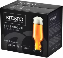 KROSNO Splendour IPA Biergläser, 6er-Set, 400 Ml -Küchendiscounter 2849a68381fca4eacd0d417eed7b72bb