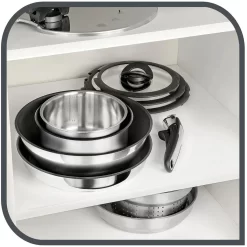 Tefal Pfannenset Pfanne L94092 Ingenio 3-tlg. 24 + 28cm Titanium Beschichtung -Küchendiscounter 29641503fa56de162b02945296ddf74c