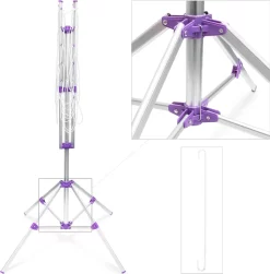 Relaxdays Wäschespinne 19 M Leine Mit Standfuß -Küchendiscounter 29d6fc3cd7148e5730f9a9404da9ed66