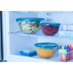 Pasabahce 97314 Chefs Vorratsdosen 3er Set Aufbewahrung Servierschalen Set Rührschüssel Glas Stapelbar Salat Schüsseln Schale Mit Deckel -Küchendiscounter 2c7c511bd118c6db47cf962f8aced130