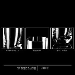 KROSNO Longdrinkgläser Wassergläser Trinkgläser | Set Von 6 | 360 ML | Glamour Kollektion | Perfekt Für Zuhause, Restaurants Und Partys | Spülmaschinenfest -Küchendiscounter 2d0fb1b14aa66141e0b69a1b514b4c68