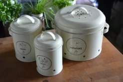 ESSCHERT DESIGN Rivanto Vorratsdosen 2er Set Kartoffeln Und Zwiebeln, Bestehend Aus Zwiebeldose Und Kartoffeldose, Aus Metall -Küchendiscounter 2d835bce1d8dd71fb7fd61636afce0f8