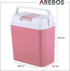 AREBOS 20 Liter Kühlbox Elektrisch, Klein, Zum Kühlen Und Warmhalten, Mit ECO Modus, 12/230 V Für Auto Und Steckdose, Kühltasche, Isoliertasche -Küchendiscounter 2d92055830dd9b965ef1593a6f58d05f