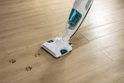 Rowenta Bodendampfreiniger Clean & Steam Revolution RY7757 | 2 In 1 Reingung | Verdampfer Für ätherische Öle | Alle Bodenarten | Anti-Kalk-Kartusche | Weiß/Blau -Küchendiscounter 30c5d0e6bcd570121c7ea677cc37c4d5