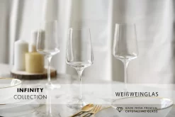 KROSNO Infinity Weißweingläser, 6er-Set, 400 Ml -Küchendiscounter 3102b5f9d02d55577e9f232745665706