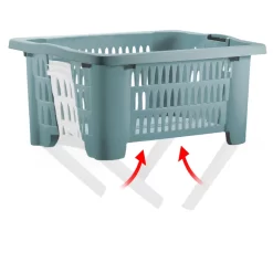 Deuba Wäschekorb 2er Set Klappbare Standfüße Tragegriff 38L Badezimmer Wäschesammler Waschbehälter Aufbewahrungskorb Kunststoff, Anzahl/Farbe:2x Blau 6 Deuba Wäschekorb 2er Set Klappbare Standfüße Tragegriff 38L Badezimmer Wäschesammler Waschbehälter Aufbewahrungskorb Kunststoff, Anzahl/Farbe:2x Blau -Küchendiscounter 3434fcd80d99ffaa969d7708a5ac634b