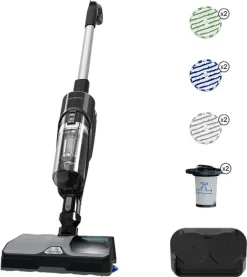 Rowenta X-COMBO ALLERGY GZ3039WO, Beutellos, Schwarz, Blau, 0,55 L, Trocken&Nass, Zyklonal, 79 DB