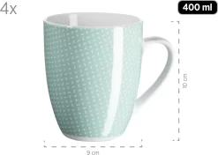 Mäser 931565 Kombiservice Kitchen Time II Für 4 Personen, Porzellan, Grün (1 Set, 16-teilig) -Küchendiscounter 3744fd37d5465d0b3583c9425b52a697