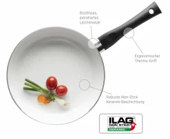 Mäser 931338 Harriot Keramik Bratpfanne 28 Cm, ILAG CERAMIC, Induktionsgeeignet, Blau -Küchendiscounter 3c550d06ab35b5ee21c61250f0ef4116