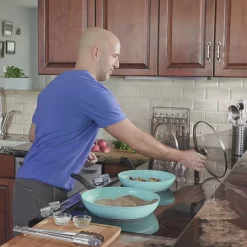 Starlyf® Pfannen-Set »Jade Pan Set« , Aluminium ( Starter-Set 5 -tlg. 3 Pfannen, 2 Glasdeckel ) , Innovativer Deckelgriff Zum Abstellen, Jade-Antihaft-Beschichtung - Aus Der TV Werbung -Küchendiscounter 3d27b15bbfbbe47b3023432797d4c5a8