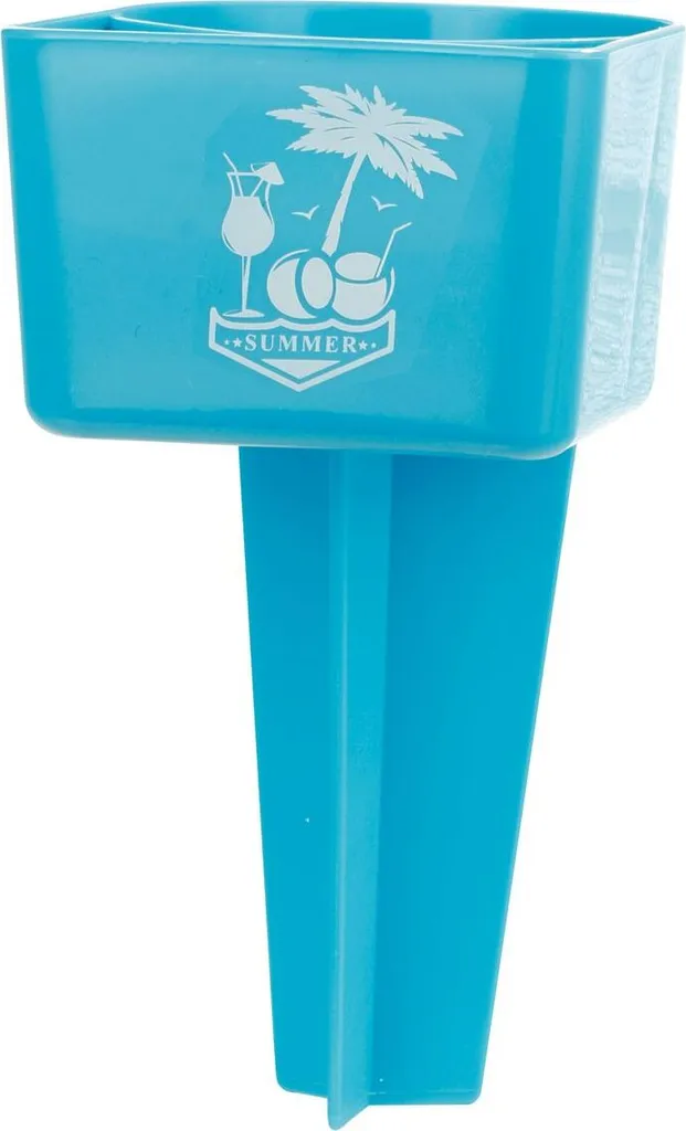 Strand Getränke Und Smartphone Halter Becher Kunststoff Grün Oder Türkis, Farbe:türkis 1 Strand Getränke Und Smartphone Halter Becher Kunststoff Grün Oder Türkis, Farbe:türkis