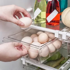 2 STK Lebensmittel Frisch Aufbewahren Kühlschrank Aufbewahrungsbox Lebensmittelbehälter Mehrzweck-Platzsparer Transparent Kühlschrank Organizer Schublade -Küchendiscounter 4061e7725153f988f6d29fea03554f02