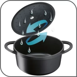 Tefal Trattoria Topf Mit Gussdeckel, 20cm, 2,55l, Aluguss -Küchendiscounter 4280268c07c49f3b7706cd3513d8e1c2