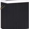 VidaXL Bambus-Wäschekorb Mit 1 Fach Schwarz 83 L