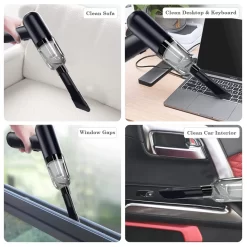 Tastaturreiniger, Mini-Vakuum Für Schreibtisch, Kabelloser Computer-Staubsauger, Wiederaufladbar Für Die Reinigung Von Haaren, Krümeln Für Desktop, Klavier, Autoinnenraum Und Nähmaschine ,Black -Küchendiscounter 448ee5f399026de0e44359256298795f