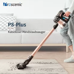 Proscenic New Vision P8 Plus Akku Staubsauger, 3-in-1 Handstaubsauger, 150W Kabeloser Staubsauger, 2,200 MAh Abnehmbarer Akku, Bis Zu 40 Minuten Laufzeit, Geeignet Für Tierhaare -Küchendiscounter 45647122df77c176f0086a6851887d10