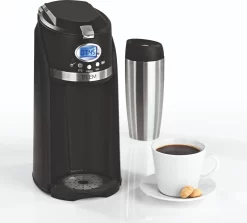 Kaffeemaschine Mahlwerk Filterkaffeemaschine To Go Isolierbecher Timer Display -Küchendiscounter 45749ab75c1b904bbcc745dd76766f00