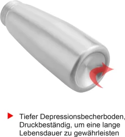 EINFEBEN Sahnespender Sahneschneider Sahnesyphon Sahnebereiter Alu Profi 0.5L Poekelnadel Duese -Küchendiscounter 475ff96d69a9fe78125a26974a9dbe17