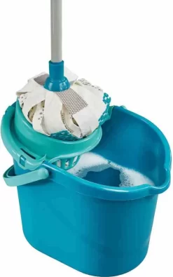 Leifheit Wischmopp Power Mop 3in1, Bodenwischer Mit Schraubgewinde, 1.2 Meter, 52119 -Küchendiscounter 49898dc2e83b536a162118f31300bb51