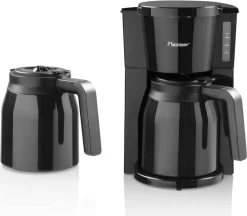 Bestron Kaffeemaschine Mit 2 Thermokannen ACM900TD 900 W Schwarz