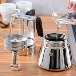 GRÄWE Espressokocher Mit Glaskanne, 9 Tassen -Küchendiscounter 4cede2b5c3da4e726f183d926c0d69ef