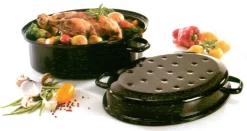 Krüger Gänse Bräter Induktion Braten Schmor Topf Deckel Schwarz Oval Emaille 7L 13 Krüger Gänse Bräter Induktion Braten Schmor Topf Deckel Schwarz Oval Emaille 7L -Küchendiscounter 4e4a9038b4b0379b0540fdc8e09b0433