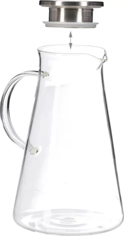 Relaxdays Glaskaraffe Mit Deckel 1,8 Liter 25 Relaxdays Glaskaraffe Mit Deckel 1,8 Liter -Küchendiscounter 4e6eaa968ba959ee4b01bdf6cb4e1a7e