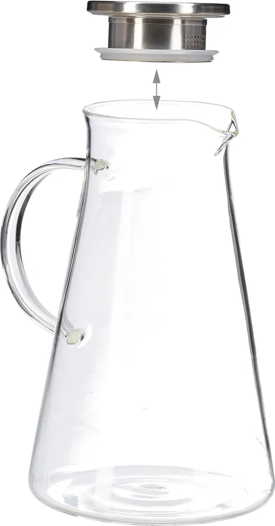 Relaxdays Glaskaraffe Mit Deckel 1,8 Liter 11 Relaxdays Glaskaraffe Mit Deckel 1,8 Liter – Bild 11