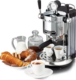 Ariete Espressomaschine Caffe Novecento 1105 W Silbern -Küchendiscounter 4f94e314d8463712ff1d6f2d482e850e